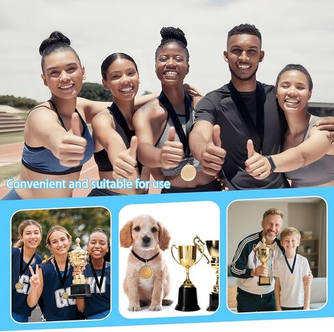 Molain 100 Pcs Black Award Ribbons for Medal, Medal Neck Lanyards with Snap Clips Flat Participation Ribbons Holder for Sports Competitions Student Achievements in Saudi Arabia
