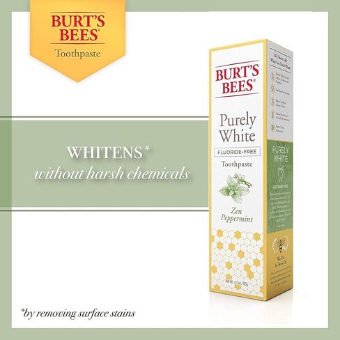 P&G-Burts Bees Toothpaste Purely White 4.7 Ounce Zen Peppermint (Pack of 2) in Kuwait