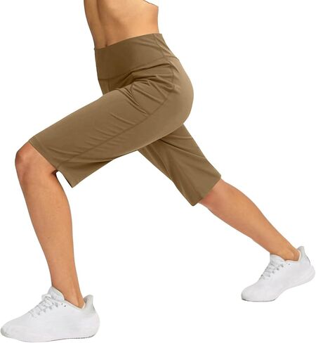 Capri Short Pants for Women Knee Length Wide Leg Shorts Yoga Dressy Casual Summer Capris with Pockets in Saudi Arabia