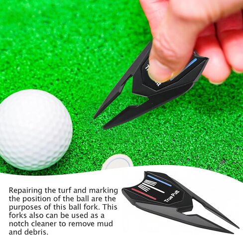 Golf Fork Golf Ball Marker Alignment Tool Golf Equipment in Kuwait