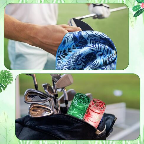 9 PCS Golf Tamel Bulk 24 × 16 بوصة من منشفة وافل الألياف الدقيقة مع مقطع ثلاثي إكسسوارات خرقة محمولة لحقيبة الجولف Mini Club Yoga Fitness Remove Sent Mud Dirt Sweat (Classic) in Saudi Arabia