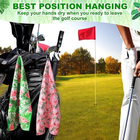 9 PCS Golf Tamel Bulk 24 × 16 بوصة من منشفة وافل الألياف الدقيقة مع مقطع ثلاثي إكسسوارات خرقة محمولة لحقيبة الجولف Mini Club Yoga Fitness Remove Sent Mud Dirt Sweat (Classic) in Saudi Arabia