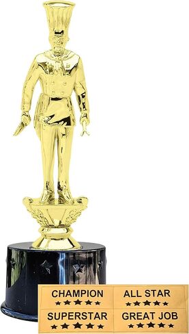 Express Medals Chef Cook Award Trophy Party Favor Gift Prize Including 4 Gold Color Decals to Custom Personalize The Black Round Base in Saudi Arabia