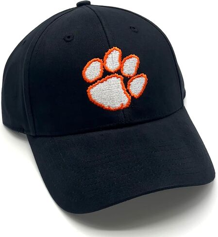 Officially Licensed Clemson Black MVP Hat Adjustable Classic Primary Team Logo Embroidered Structured Cap in Saudi Arabia