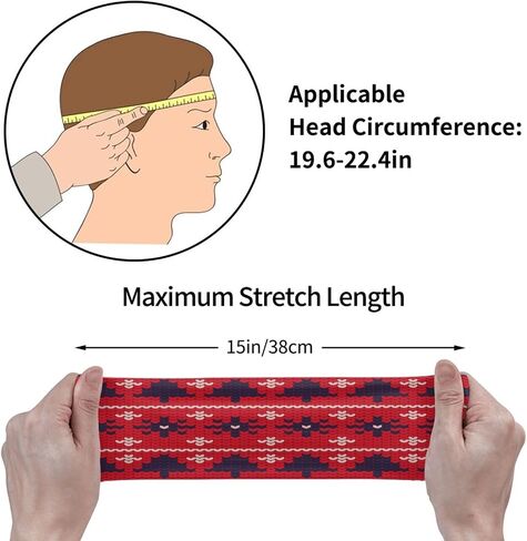 Native American Southwestern Navajo Art Sports Fitness Headband, Sweat Resistant Headband, Hair Band, Breathable Sweat Wicking Fitness Equipment Headbands for Women Men, Black in Saudi Arabia
