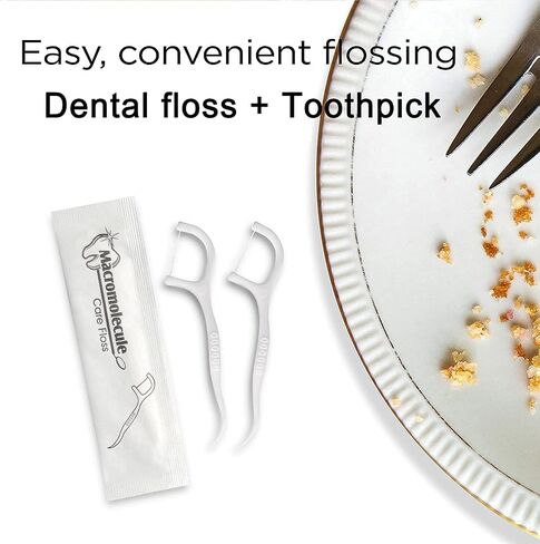 150 Pack Dental Floss Picks Individually Wrapped, Floss Single Bag, Travel Dental Floss, Unflavored Floss Picks, Dental Flossers, Floss Sticks, Tooth Floss, Dental Picks Disposable in Kuwait