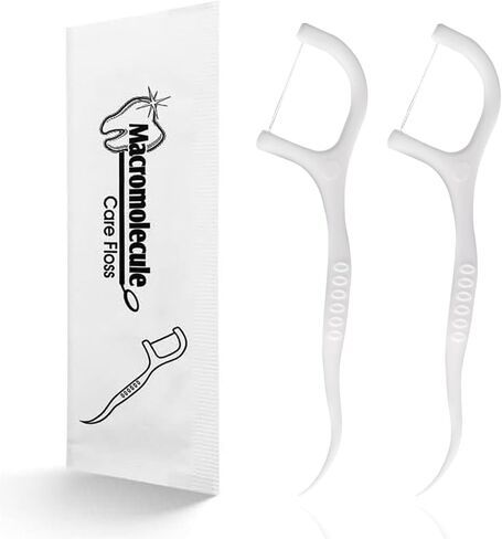 150 Pack Dental Floss Picks Individually Wrapped, Floss Single Bag, Travel Dental Floss, Unflavored Floss Picks, Dental Flossers, Floss Sticks, Tooth Floss, Dental Picks Disposable in Kuwait