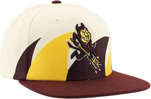 ZHATS Standard NCAA Officially Licensed Hat Flat Snapback Z11 Retro Sharktooth, Team Color, One Size in Saudi Arabia