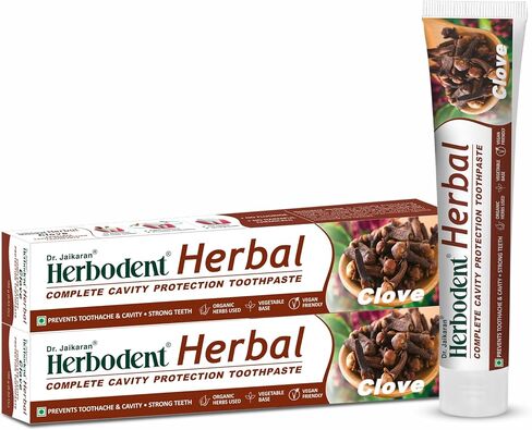 Herbodent® Herbal Clove Toothpaste - 6.53 oz Pack of 1 | Natural Herbs - Clove, Babool, Bakul and More | Daily use Toothpaste in Kuwait