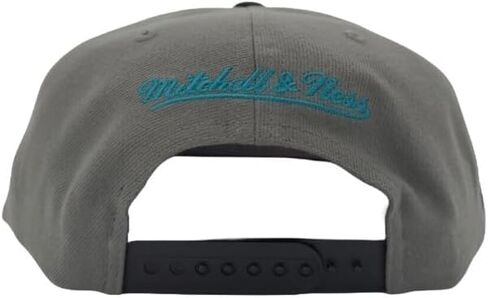Mitchell & Ness Charlotte Hornets NBA Storm Front HWC Snapback Hat Cap Gray/Black in Kuwait