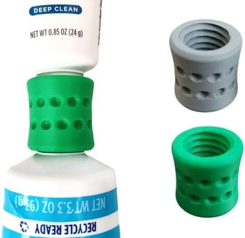 Toothpaste Refill Adapters 2PCs – Fits Crest & Colgate for Travel Packing in Saudi Arabia