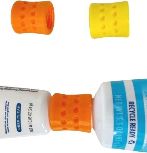 Toothpaste Refill Adapters 2PCs – Fits Crest & Colgate for Travel Packing in Saudi Arabia
