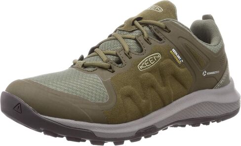KEEN Men's Explore Waterproof Hiking Shoe, Black/Magnet, 8 in Saudi Arabia