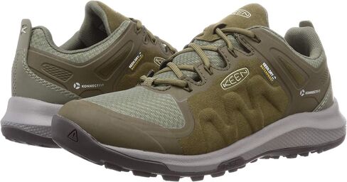 KEEN Men's Explore Waterproof Hiking Shoe, Black/Magnet, 8 in Saudi Arabia