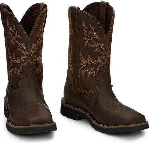 Justin Men's Driller Western Work Boot Steel Toe Tan 10.5 EE in Saudi Arabia