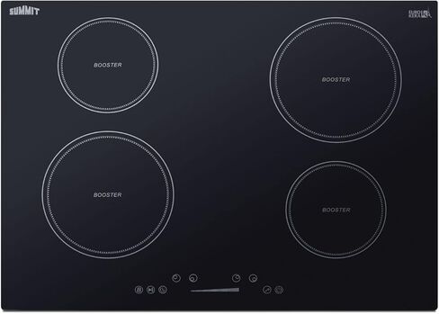Summit Appliance SINC5B36W 36" Wide 208-240V 4-Zone Built-in Induction Cooktop in White Glass with Touch Controls, Automatic Shutoff, Residual Heat Indicator Light, Timer Function and Child Lock in Kuwait