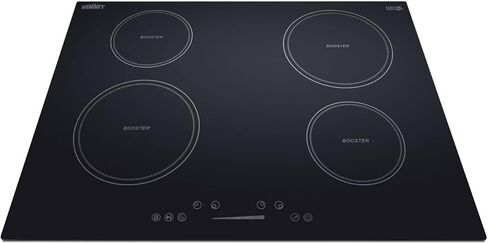 Summit Appliance SINC5B36W 36" Wide 208-240V 4-Zone Built-in Induction Cooktop in White Glass with Touch Controls, Automatic Shutoff, Residual Heat Indicator Light, Timer Function and Child Lock in Kuwait