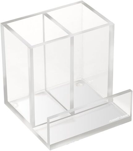 russell+hazel Acrylic Inbox Stackable Letter Tray, Clear, 12.5" x 10.5" x 2.5" in Saudi Arabia
