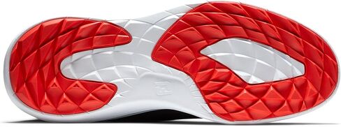 حذاء الجولف FJ Flex للرجال من FootJoy، رمادي/أبيض/ليموني، 11.5 X-Wide in Saudi Arabia