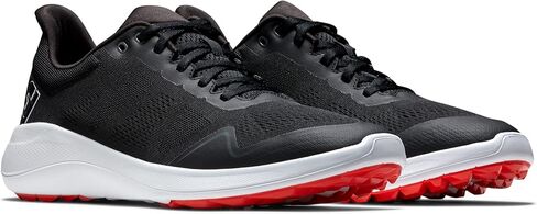 حذاء الجولف FJ Flex للرجال من FootJoy، رمادي/أبيض/ليموني، 11.5 X-Wide in Saudi Arabia