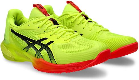 ASICS Men's Solution Speed FlyteFoam 3 Tennis Shoe, 10.5, White/Black in Saudi Arabia