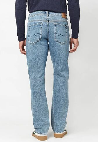 Buffalo David Bitton Men's Relaxed Straight Driven Jeans, Authentic Blue, 32 30 in Saudi Arabia