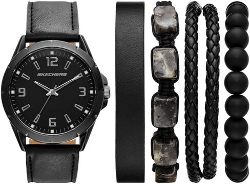 Skechers Men's Watch and Stackable Bracelet or Interchangeable Band Gift Set in Kuwait