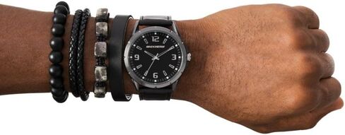 Skechers Men's Watch and Stackable Bracelet or Interchangeable Band Gift Set in Kuwait