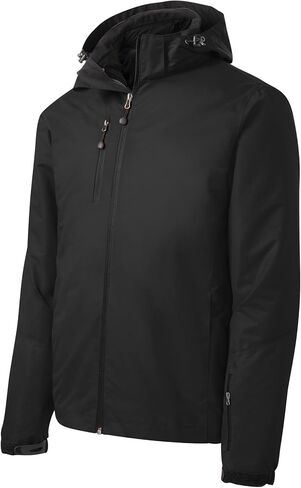 Port Authority Men's Waterproof Polyfill 3-in-1 Jacket-Rich Red/Black-L in Saudi Arabia