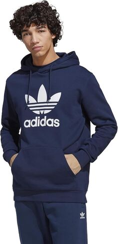 سترة بغطاء رأس Adicolor Trefoil للرجال من Adidas Originals in Saudi Arabia