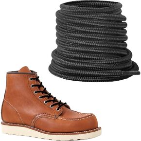 NDTEZUGT 1/8"(3mm) Round Original Boots Shoe Laces, Heavy Duty Durable Shoelaces Strings Replacement for Red Wing Boots in Kuwait