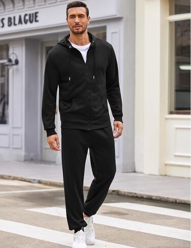 COOFANDY Sweatsuits للرجال 2 قطعة رياضية مجموعات كامل البريدي هوديي Sweatpants للرجال عارضة الرياضة ملايس الركض S-4XL in Kuwait