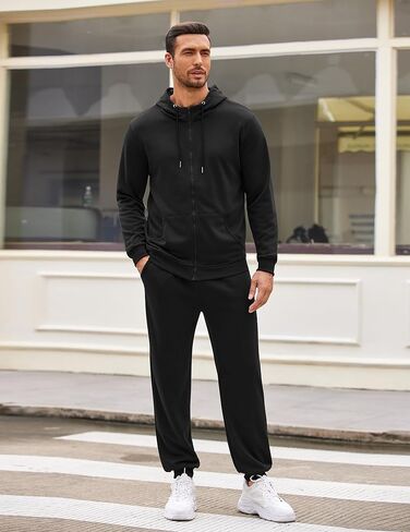 COOFANDY Sweatsuits للرجال 2 قطعة رياضية مجموعات كامل البريدي هوديي Sweatpants للرجال عارضة الرياضة ملايس الركض S-4XL in Kuwait