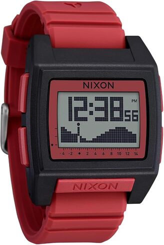 NIXON Base Tide Pro A1307 Digital Watch for Men and Women - Water Resistant Perfect for Surfing, Diving, Fishing - Water Sport Watches for Men - 42mm Watch Face, 24mm PU Band in Saudi Arabia