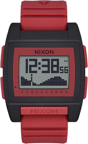 NIXON Base Tide Pro A1307 Digital Watch for Men and Women - Water Resistant Perfect for Surfing, Diving, Fishing - Water Sport Watches for Men - 42mm Watch Face, 24mm PU Band in Saudi Arabia