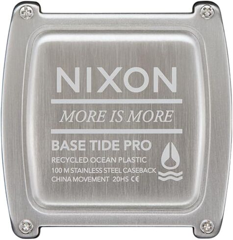 NIXON Base Tide Pro A1307 Digital Watch for Men and Women - Water Resistant Perfect for Surfing, Diving, Fishing - Water Sport Watches for Men - 42mm Watch Face, 24mm PU Band in Saudi Arabia