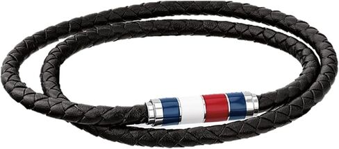 Tommy Hilfiger Men's Jewelry Leather Double Wrap Bracelet in Saudi Arabia