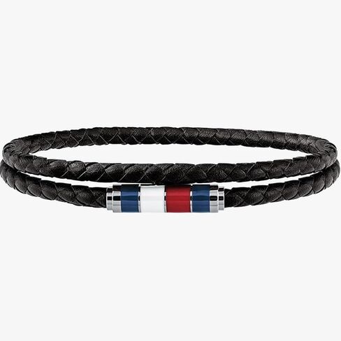 Tommy Hilfiger Men's Jewelry Leather Double Wrap Bracelet in Saudi Arabia
