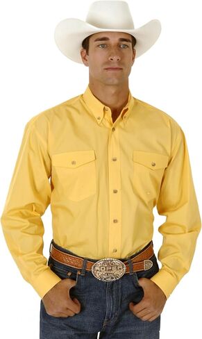 Roper Men's Solid Amarillo Collection Long Sleeve Western Shirt in Kuwait