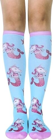 Benefeet Sox Women Girls Funny Novelty Knee High Socks Crazy Cute Over Calf Socks 3D Print Socks Halloween Christmas Cosplay in Kuwait