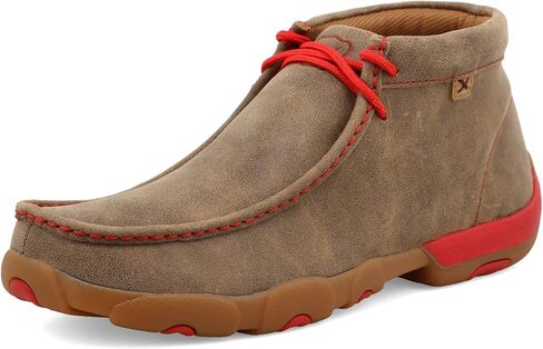 Twisted X Men's Chukka Driving Moc, Bomber/Red, 11M in Saudi Arabia