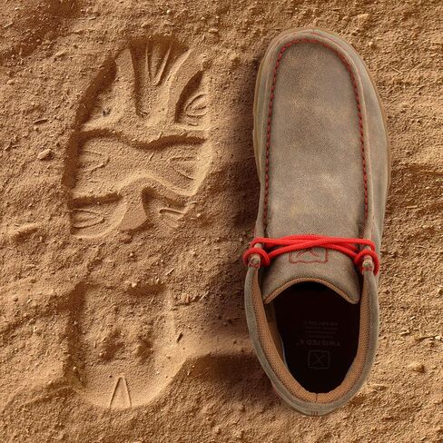 Twisted X Men's Chukka Driving Moc, Bomber/Red, 11M in Saudi Arabia