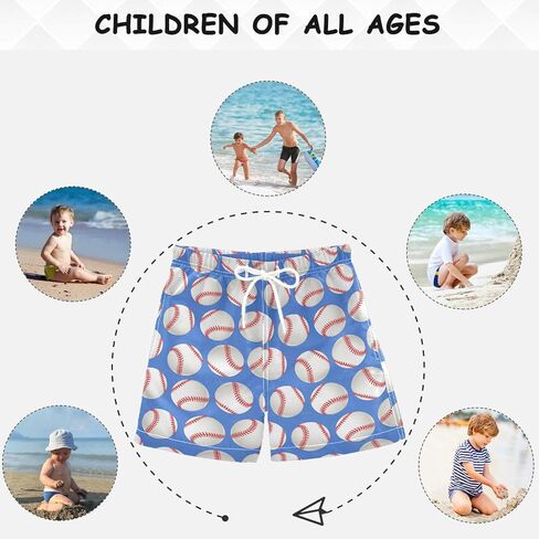 visesunny Little Boys Quick Dry Board Shorts Kids Swim Trunk Swimsuit Beach Shorts Swim Trunk for Infant Child Baby Teen in Kuwait