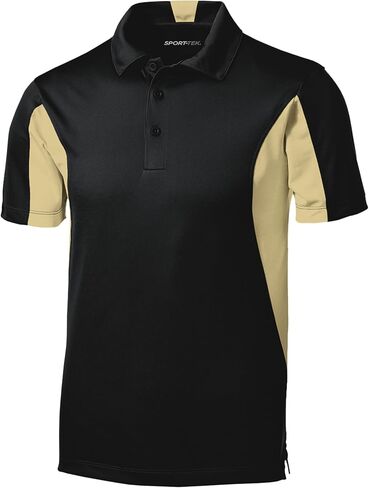 SPORT-TEK Men's Side Blocked Micropique Sport Wick Polo in Saudi Arabia