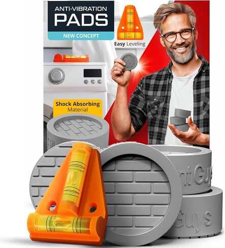 Silent Guys Anti Vibration Pads for Washing Machine 4 pcs Anti Vibration Mat Washing Machine Mat Anti Vibration Pads for Washer Vibration Pad Rubber Mat for Washer and Dryer Washing Machine Stabilizer in Saudi Arabia