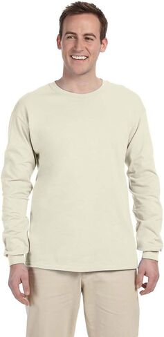 Gildan Ultra Cotton 6 oz. Long-Sleeve T-Shirt (G240) NATURAL in Saudi Arabia