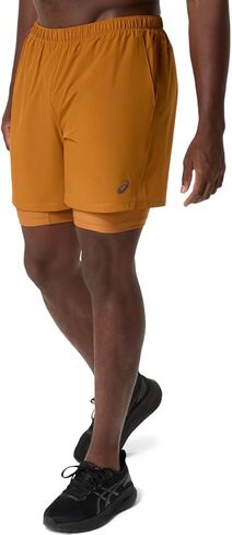 ASICS Men's 7IN 2 in 1 Short Running Apparel in Kuwait