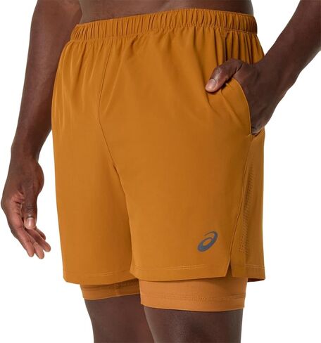 ASICS Men's 7IN 2 in 1 Short Running Apparel in Kuwait