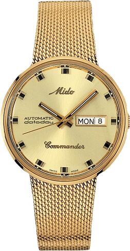Mido Men's M8429.3.21.1 Analog Swiss Automatic Gold Plated Watch in Saudi Arabia