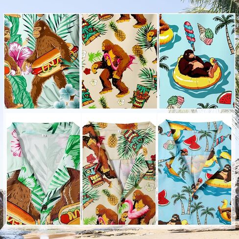 Hawaiian Shirt for Men Short Sleeve Beach Tropical Summer Vacation Shirt Casual Button Down Aloha Shirt Pineapple Pink M in Saudi Arabia